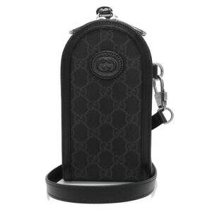 Gucci Black SUPREME GG GG Line Holder Smartphone INTERLOCKING Bag Shoulder Phone